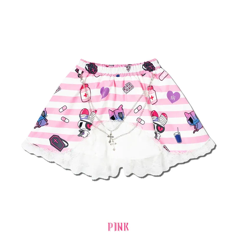 ACDC RAG x Menherachan pink skirt