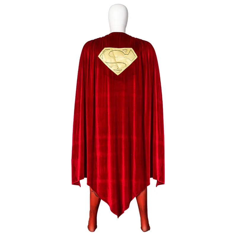 Action Comics Superman Cosplay Costume Superhero Superman Clark Kent Jumpsuit Cape Suit