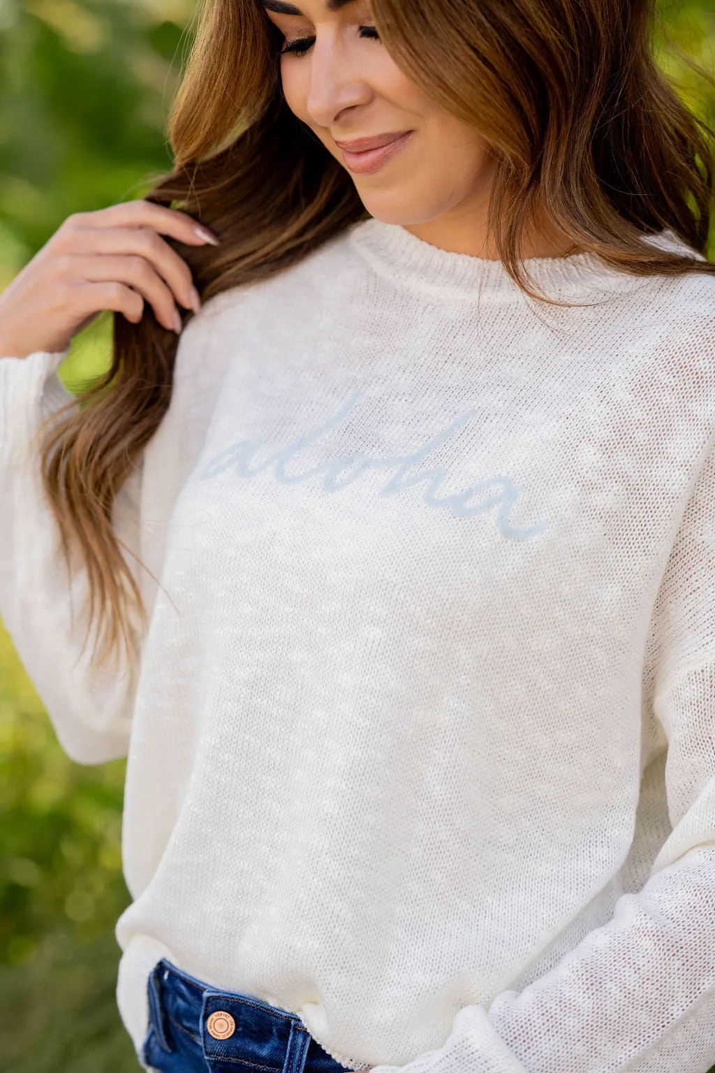 Aloha Stitched Sweater