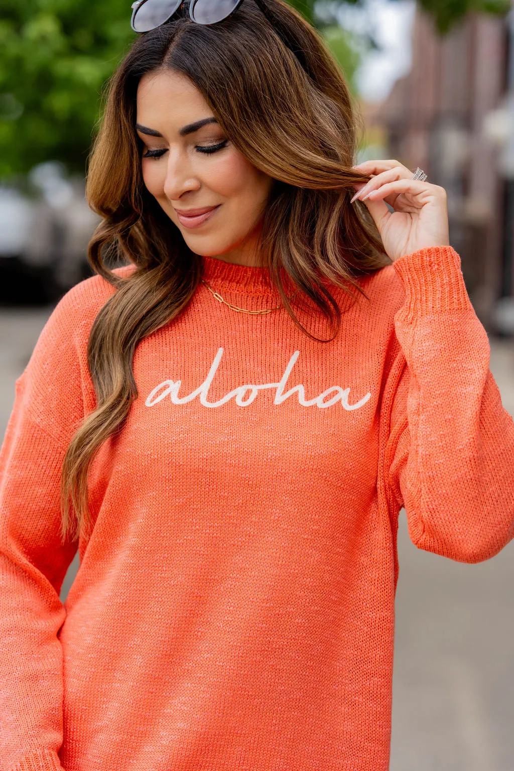 Aloha Stitched Sweater