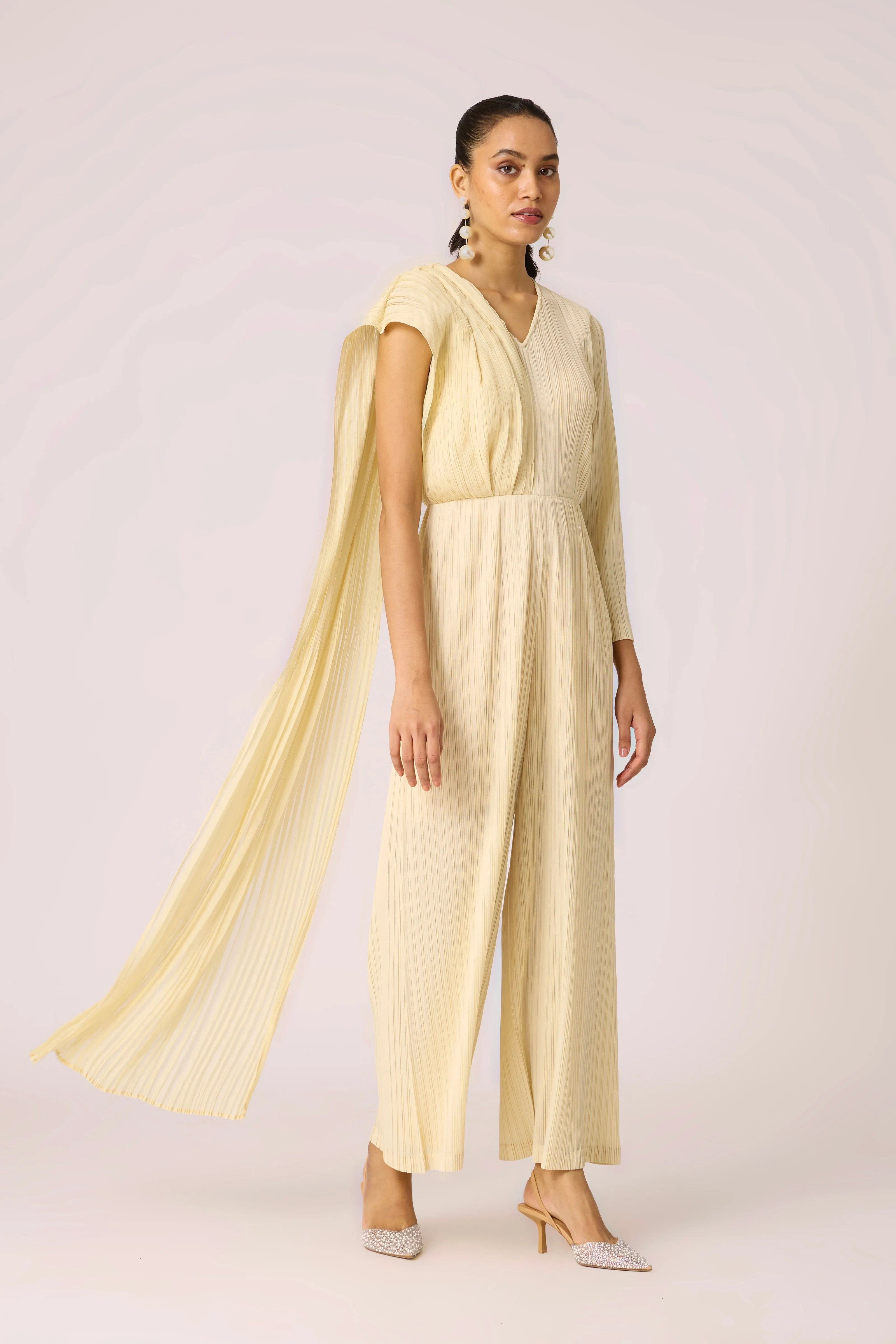 Analise Drape Jumpsuit - Ivory