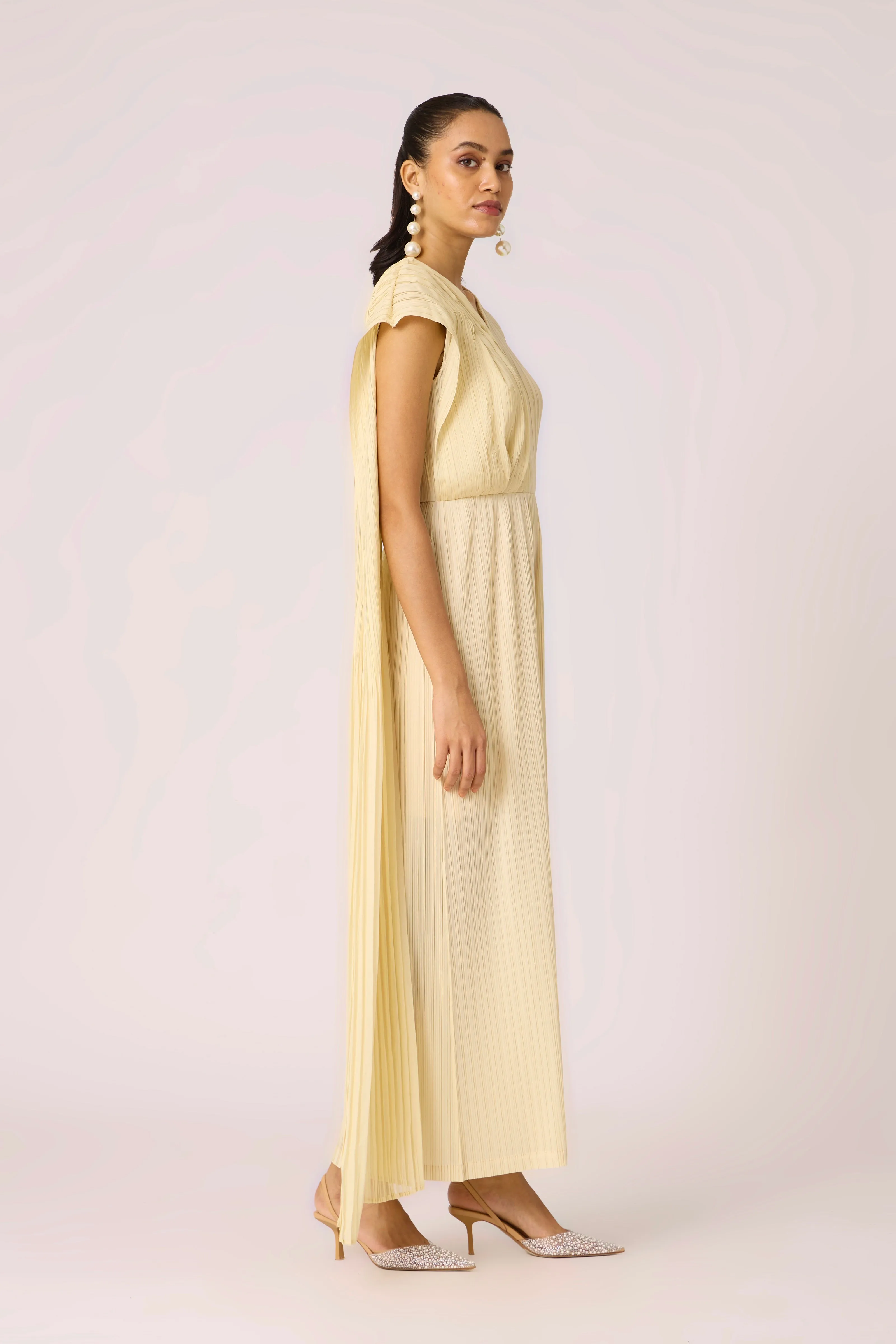 Analise Drape Jumpsuit - Ivory