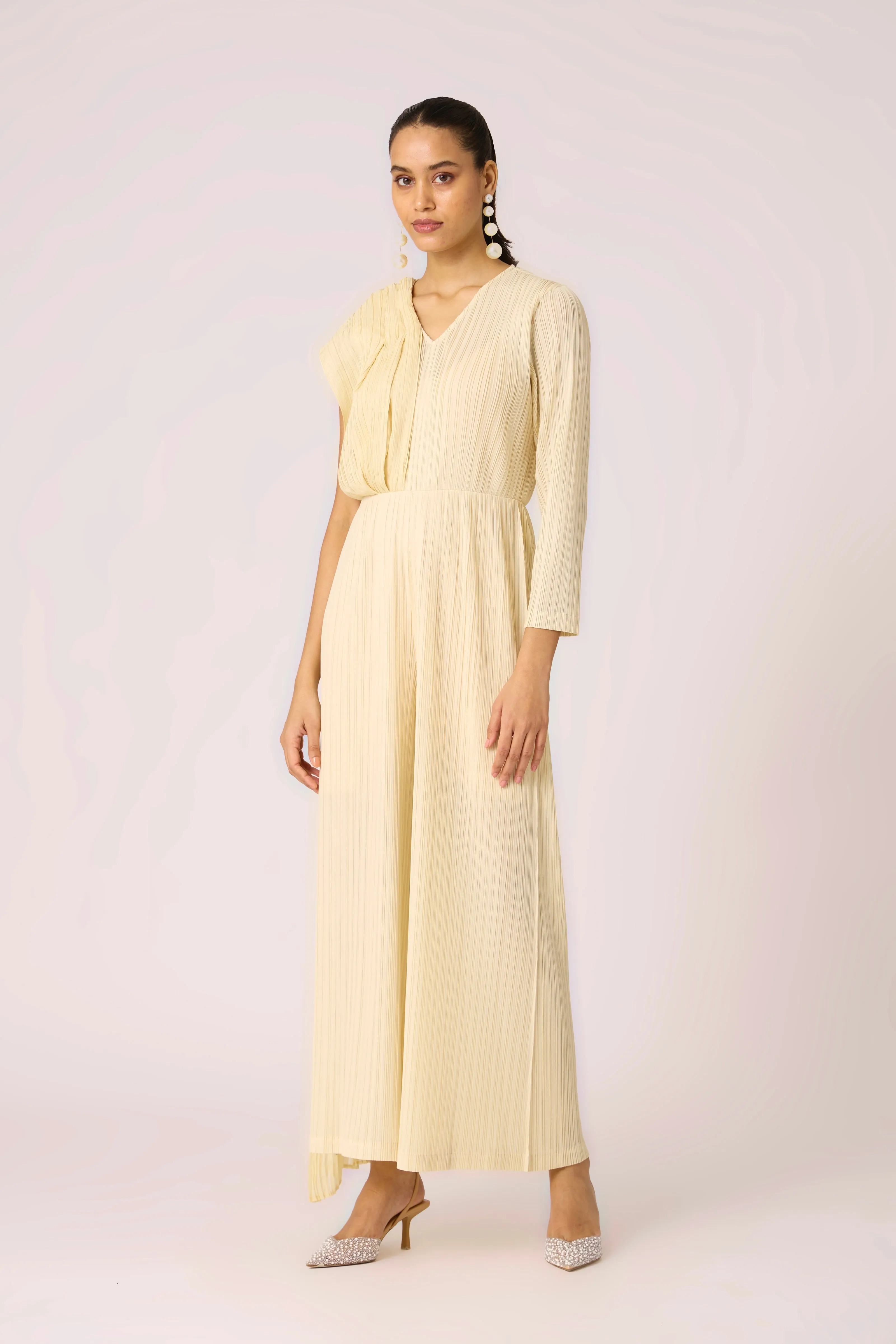 Analise Drape Jumpsuit - Ivory