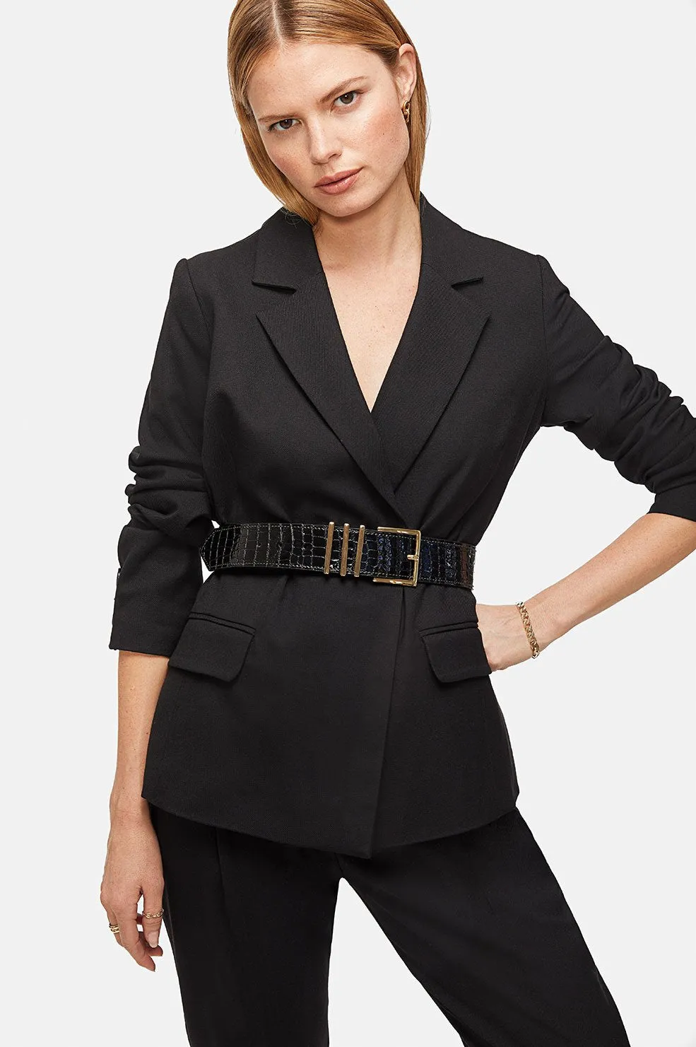 Anine Bing - Andrea Belt Patent Black