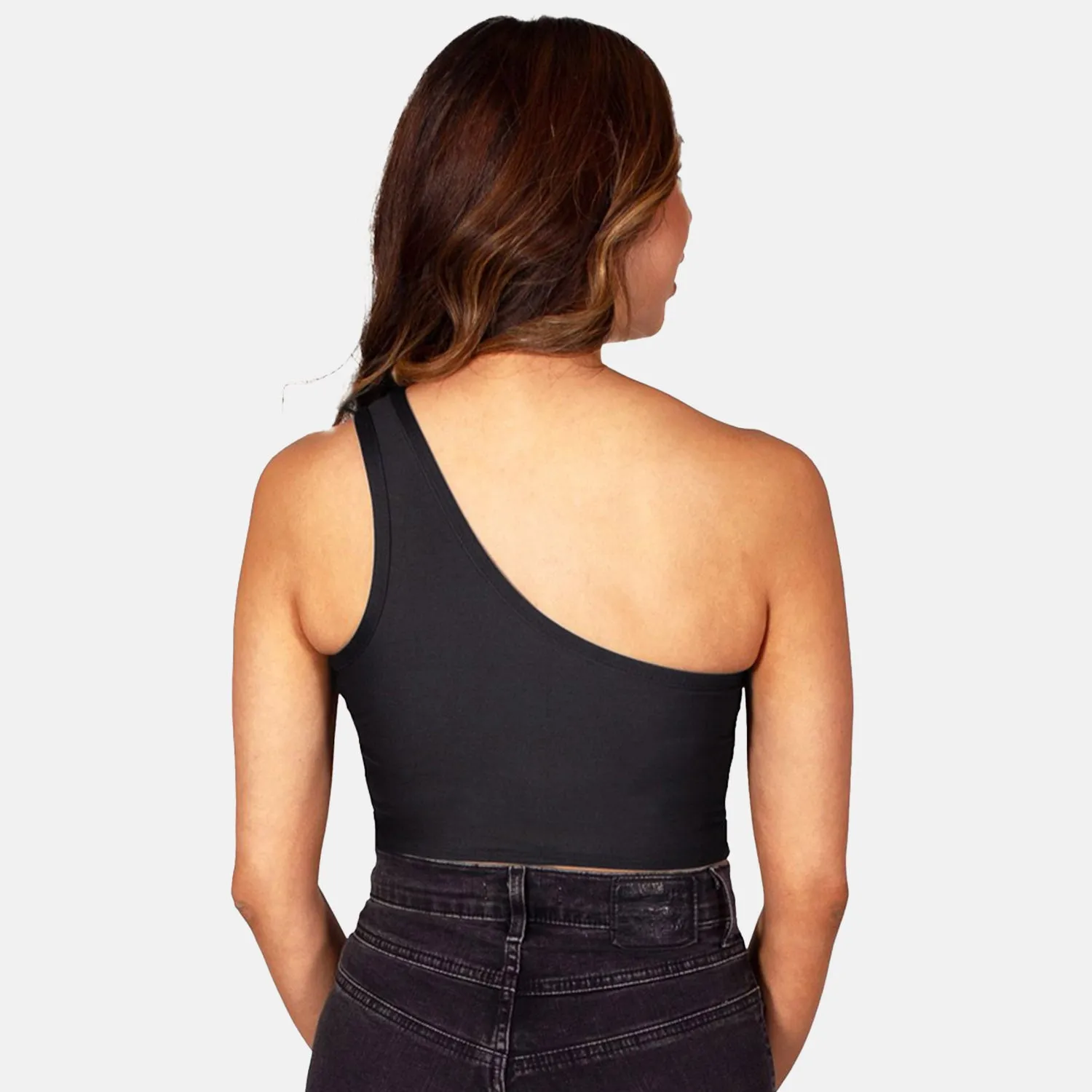 Appalachian State Black One Shoulder Top