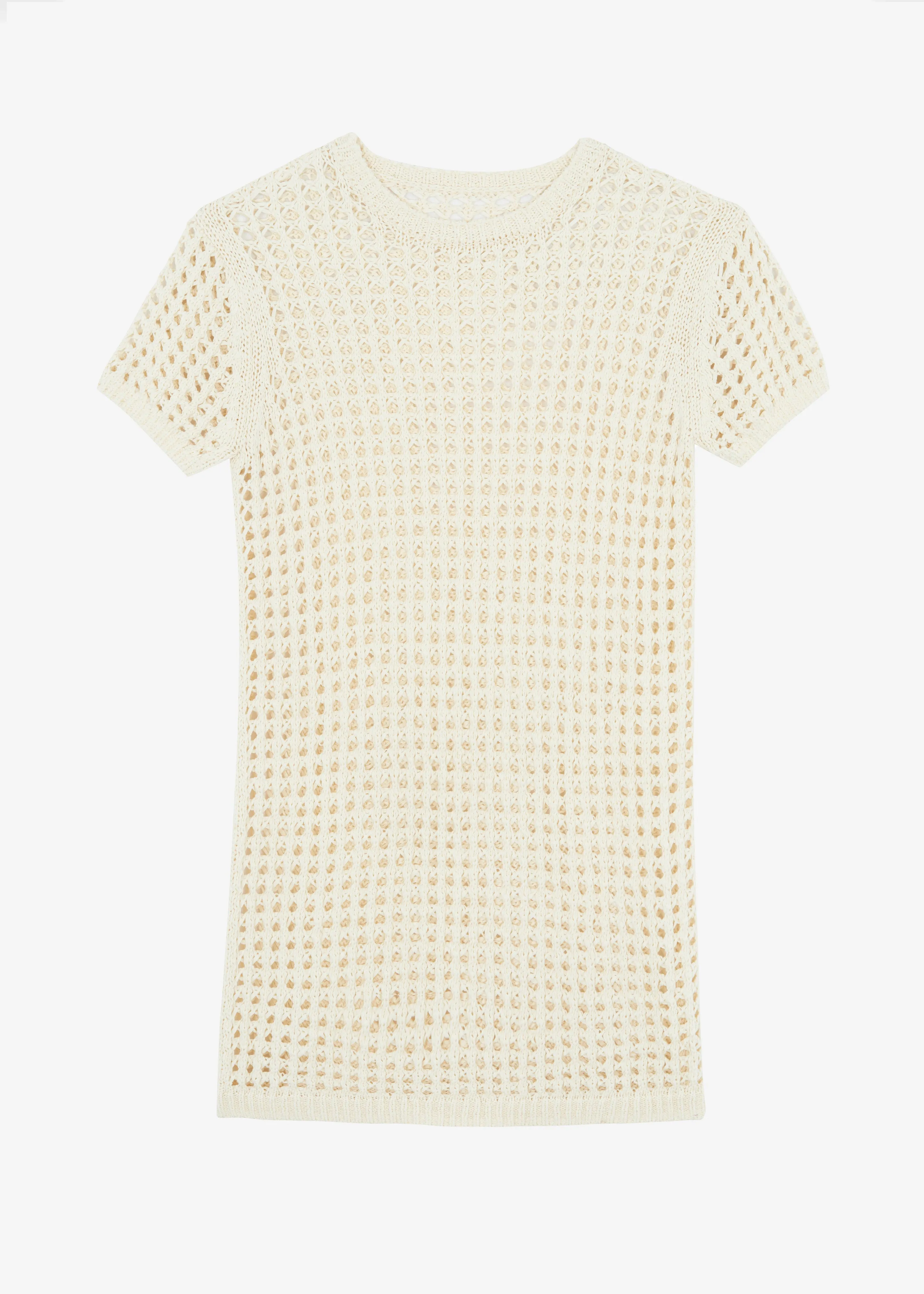 Ari Knit Mini Dress - Cream