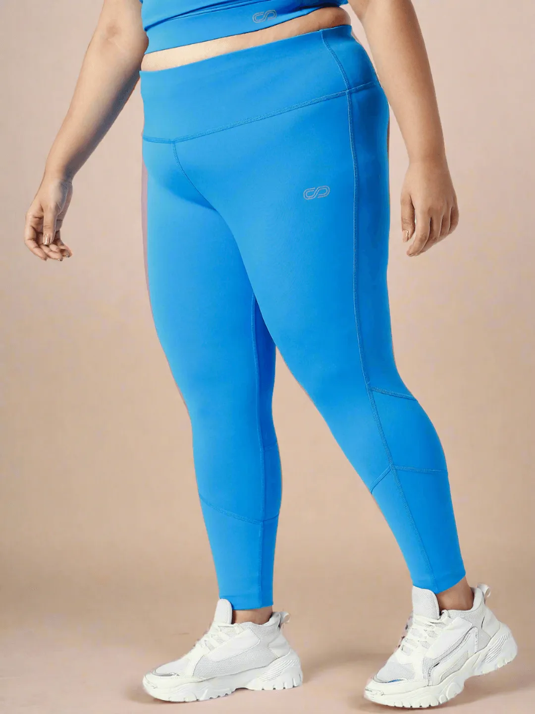 Ath Perform 7/8 High Waist Leggings Electric Blue Plus