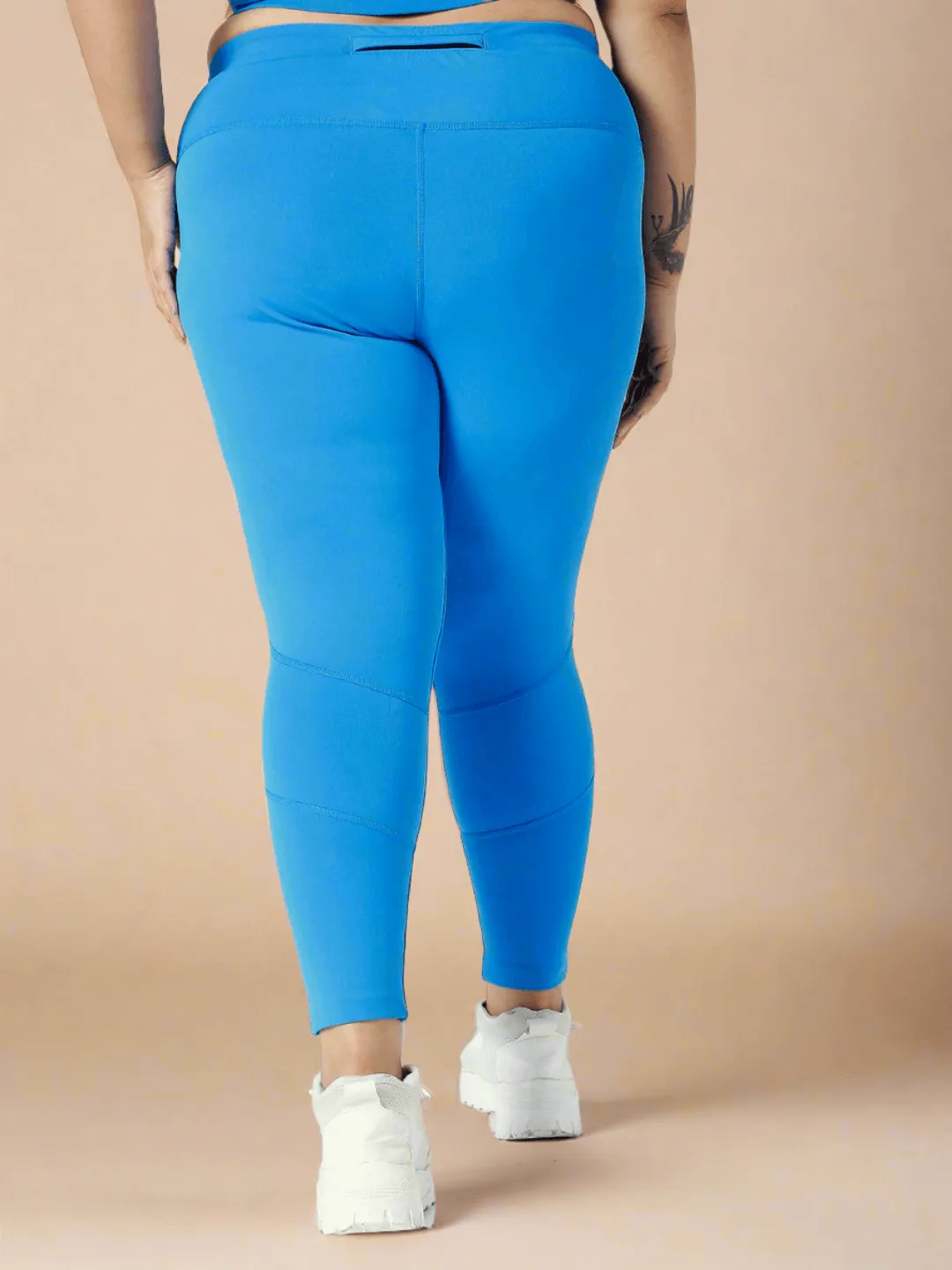 Ath Perform 7/8 High Waist Leggings Electric Blue Plus