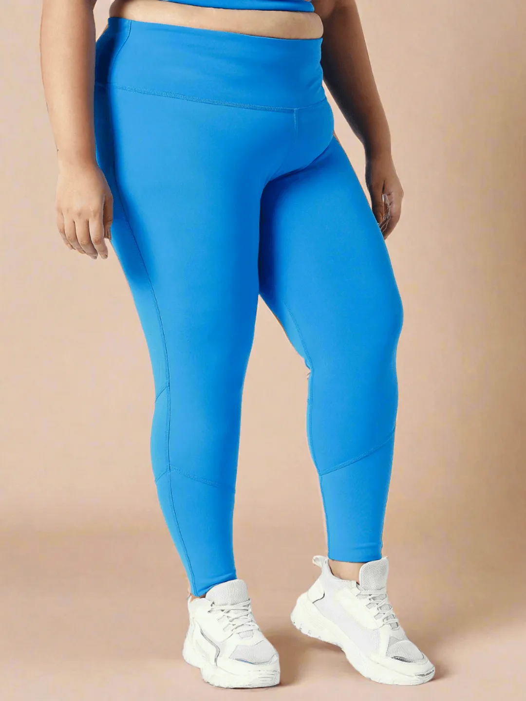 Ath Perform 7/8 High Waist Leggings Electric Blue Plus