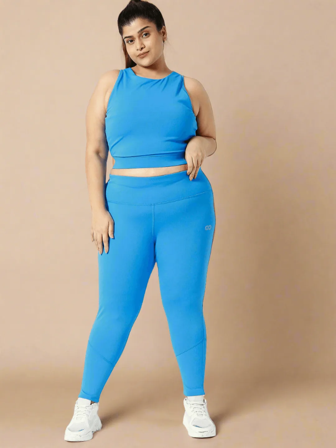 Ath Perform 7/8 High Waist Leggings Electric Blue Plus