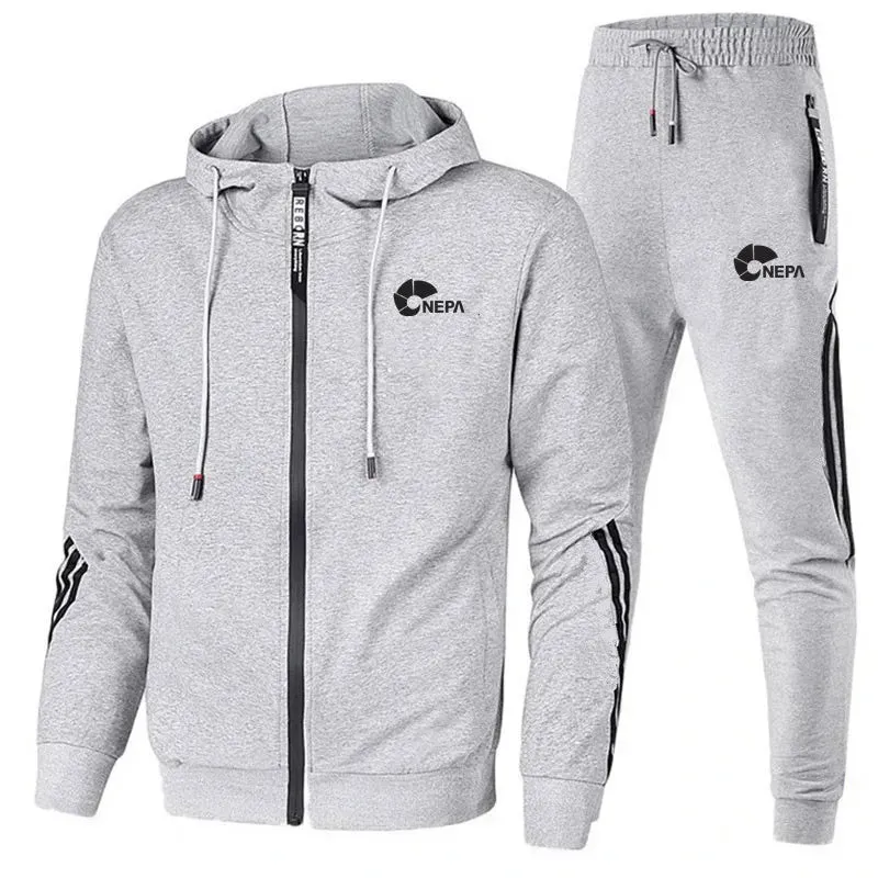 Autumn Clothes Sportswear Two Piece Set Men Jacket  Sweatsuit Sport cho