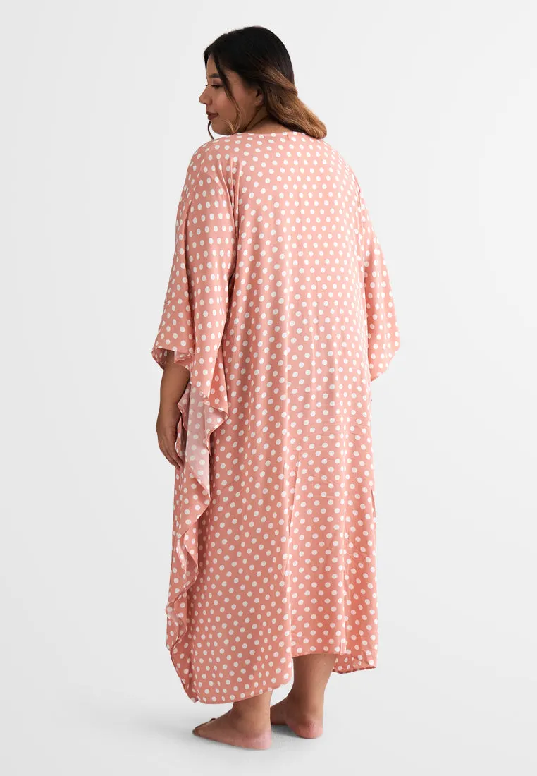 Bathia Cotton Rayon Lounge Caftan Dress