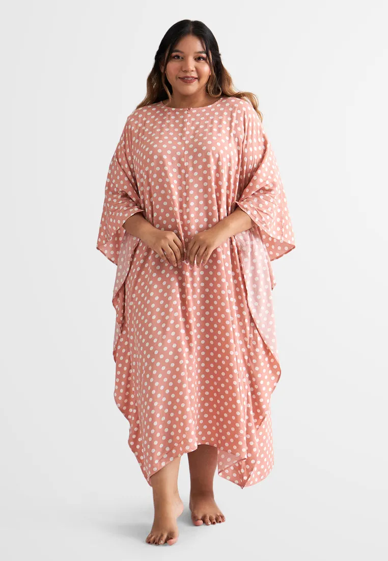 Bathia Cotton Rayon Lounge Caftan Dress