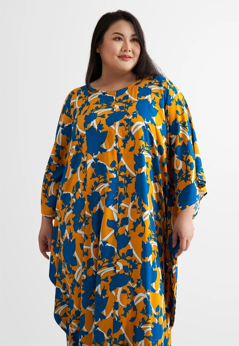 Bathia Cotton Rayon Lounge Caftan Dress