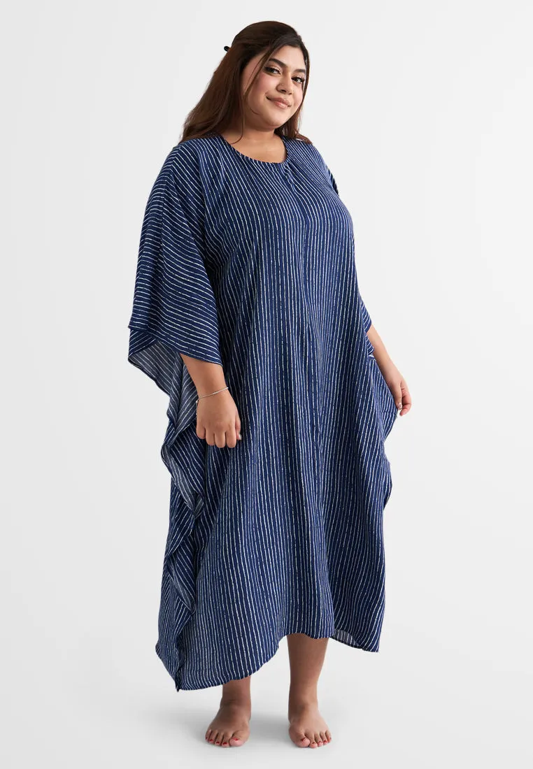 Bathia Cotton Rayon Lounge Caftan Dress