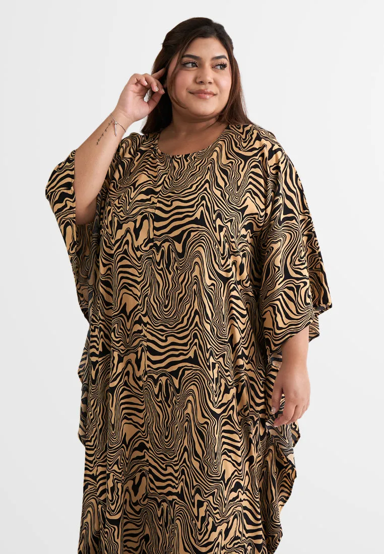 Bathia Cotton Rayon Lounge Caftan Dress