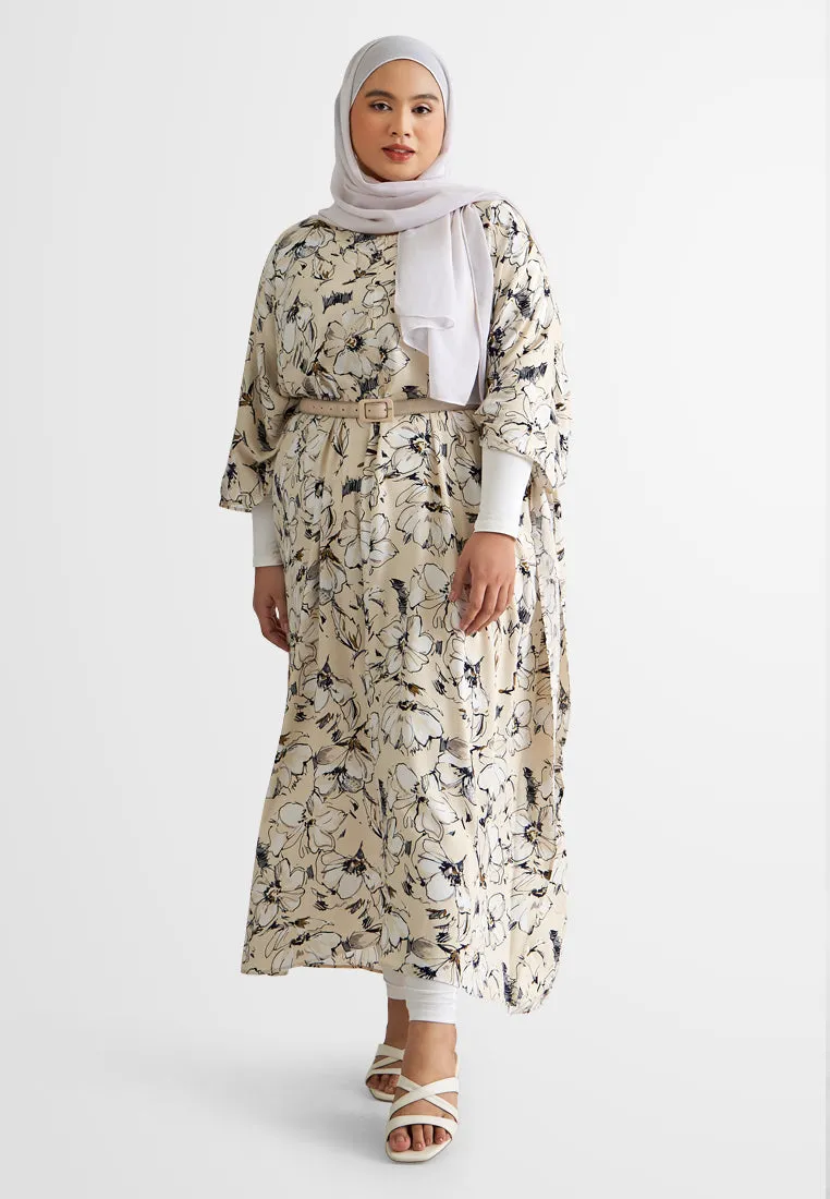 Bathia Cotton Rayon Lounge Caftan Dress