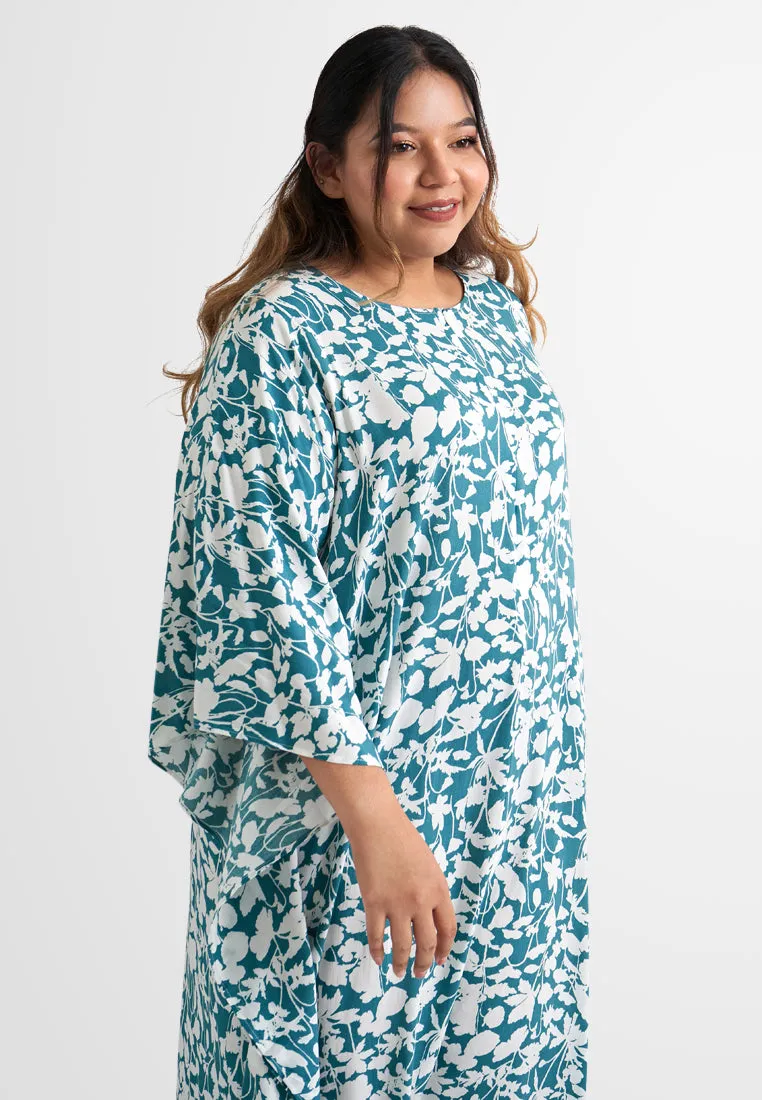 Bathia Cotton Rayon Lounge Caftan Dress