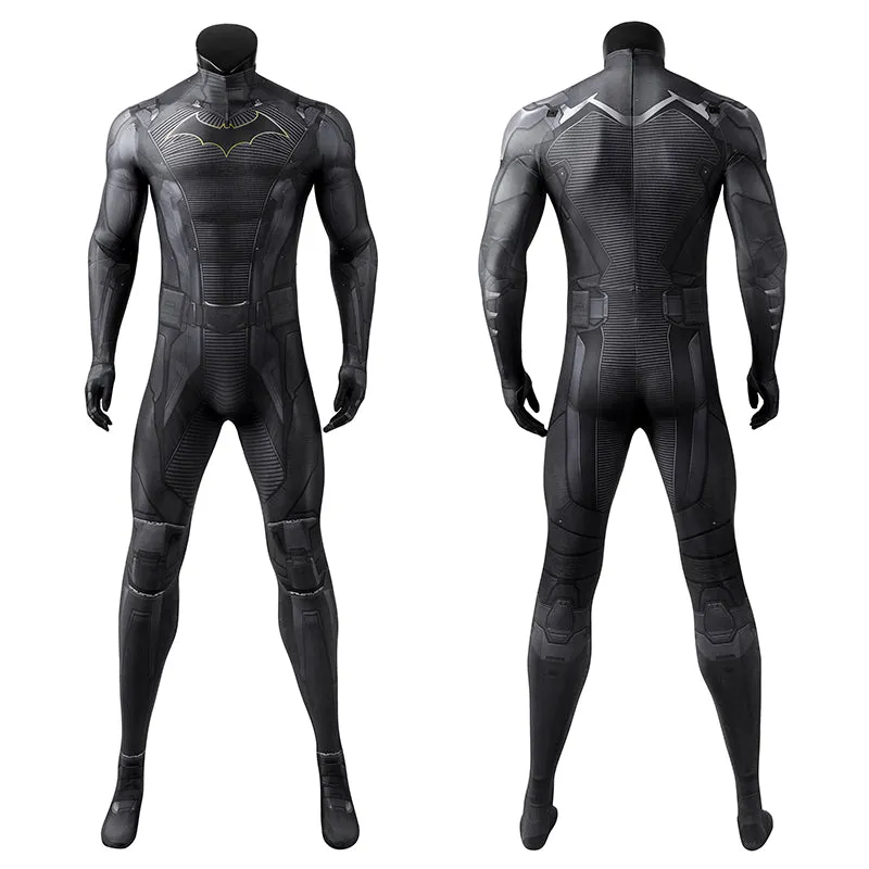 Batman Gotham Knights Dick Grayson Cosplay Costume Jumpsuit Cape Halloween Party Suit