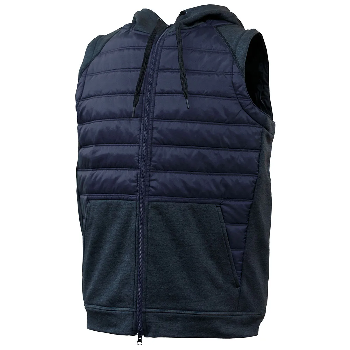 BAW Unisex Navy/Heather Black 2-in-1 Puffer Jacket