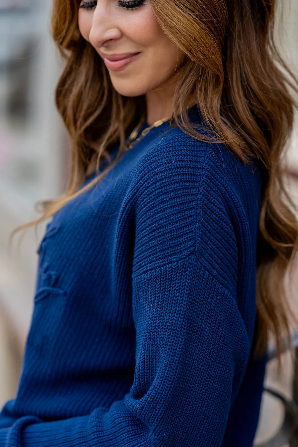 Beachy Stitched Sweater