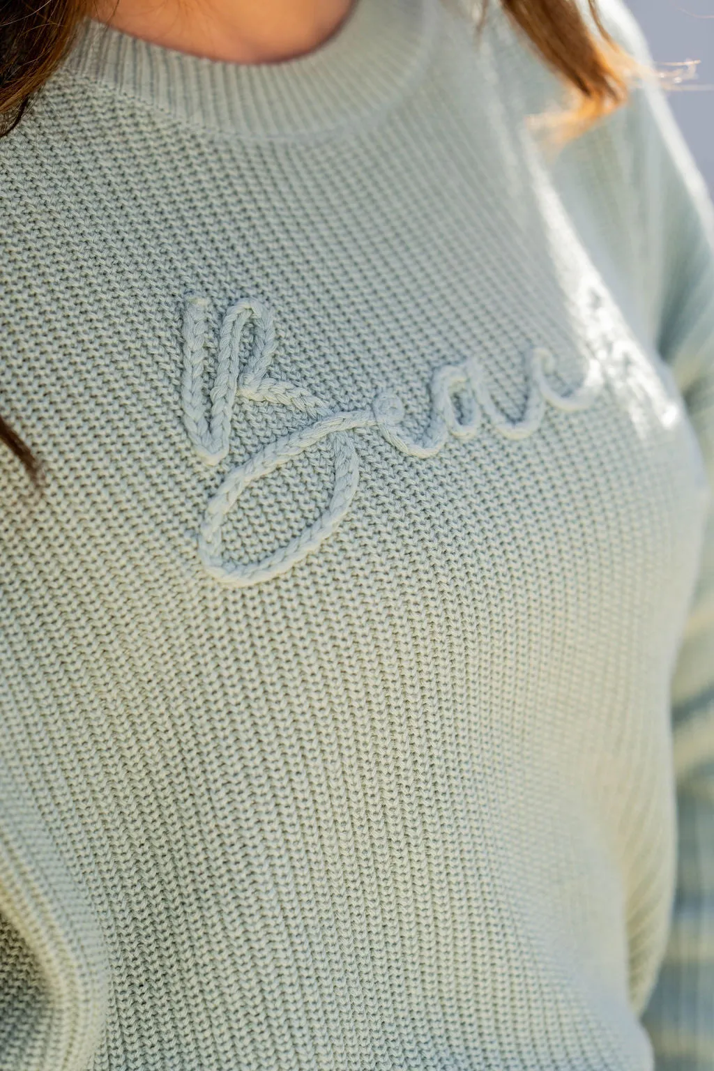 Beachy Stitched Sweater