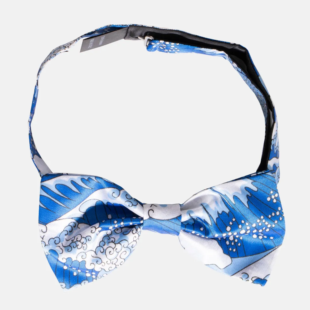 Blue Waves Bow Tie