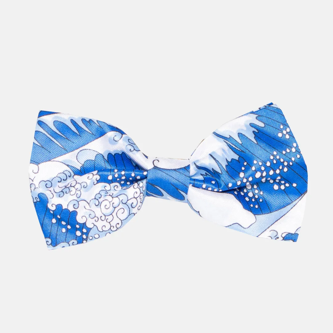 Blue Waves Bow Tie