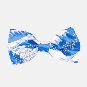 Blue Waves Bow Tie