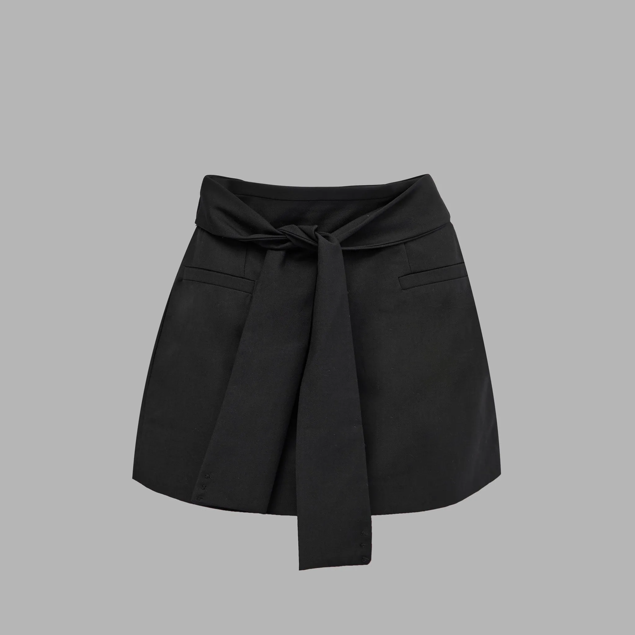 Blvck Signature Tie-Front Skirt