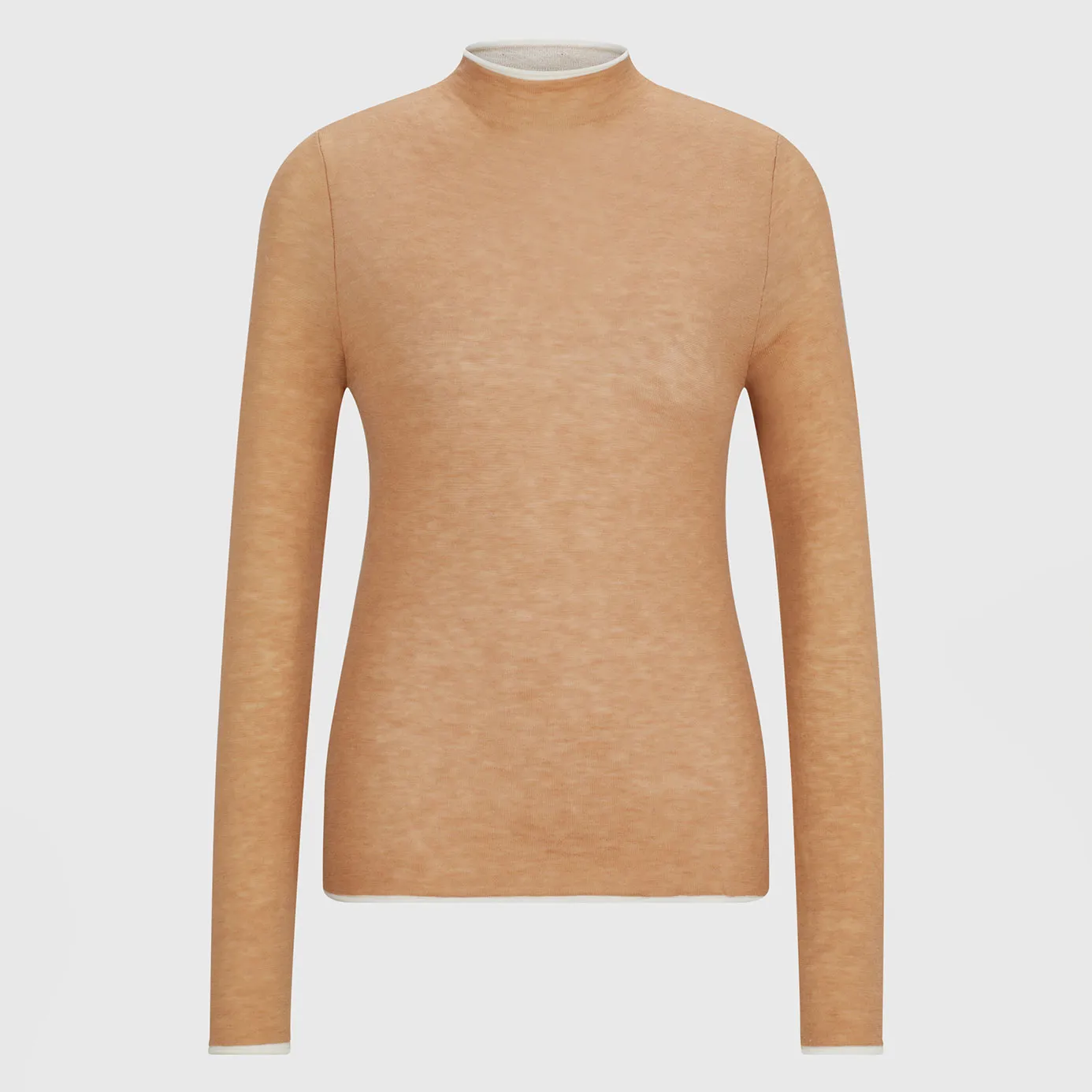 BOSS Equestrian May Turtleneck Sweater - Camel