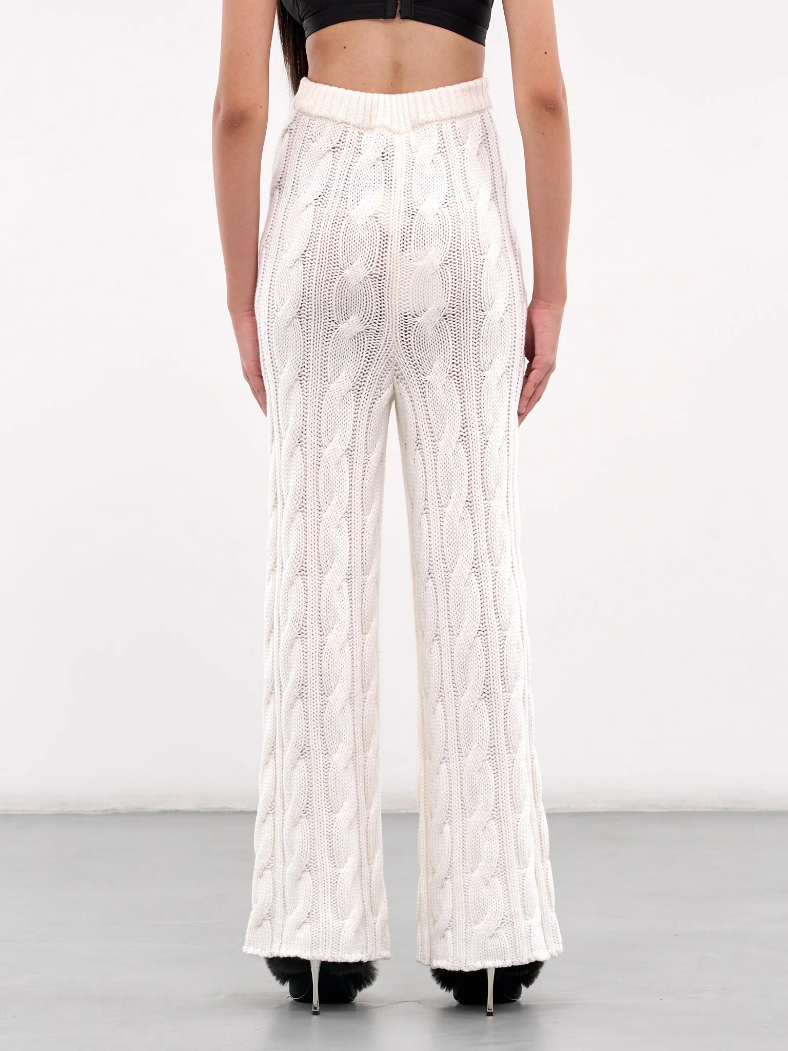 Cable Knit Trousers (RR-K042-WHITE)