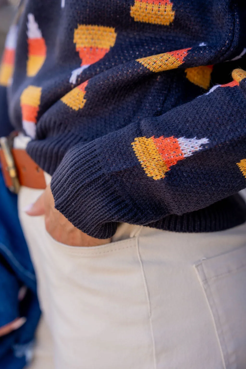 Candy Corn Knit Sweater