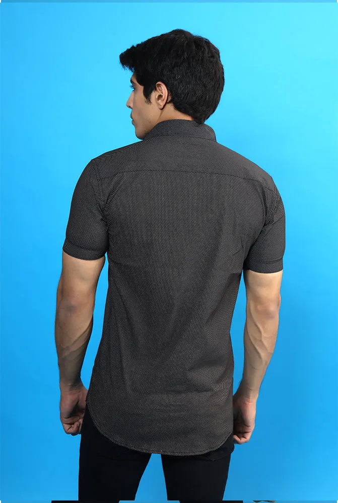 Casual Half Sleeve Shirts - Best Men Casual Black Shirt