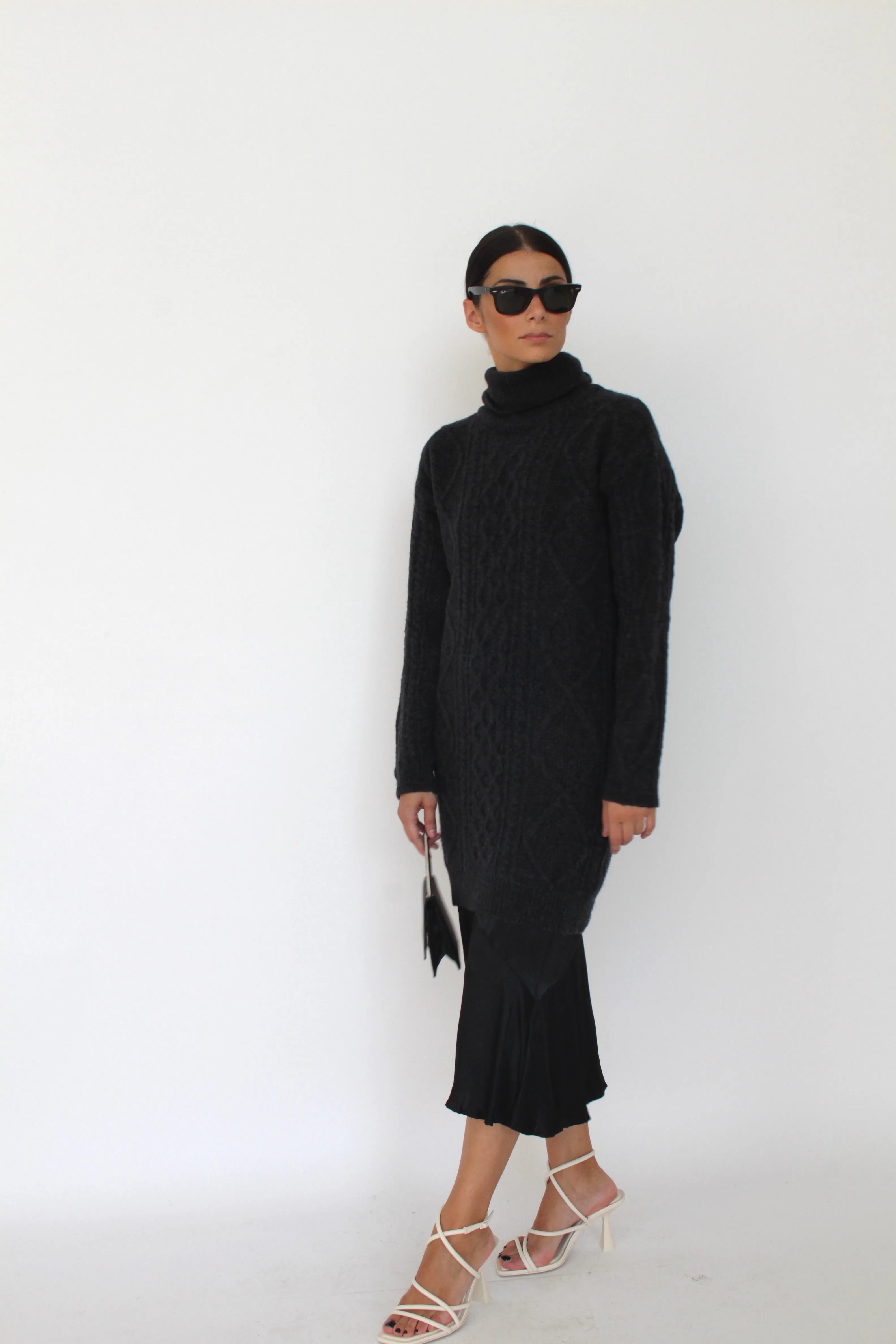 Catia Cable Dress In Merino Wool