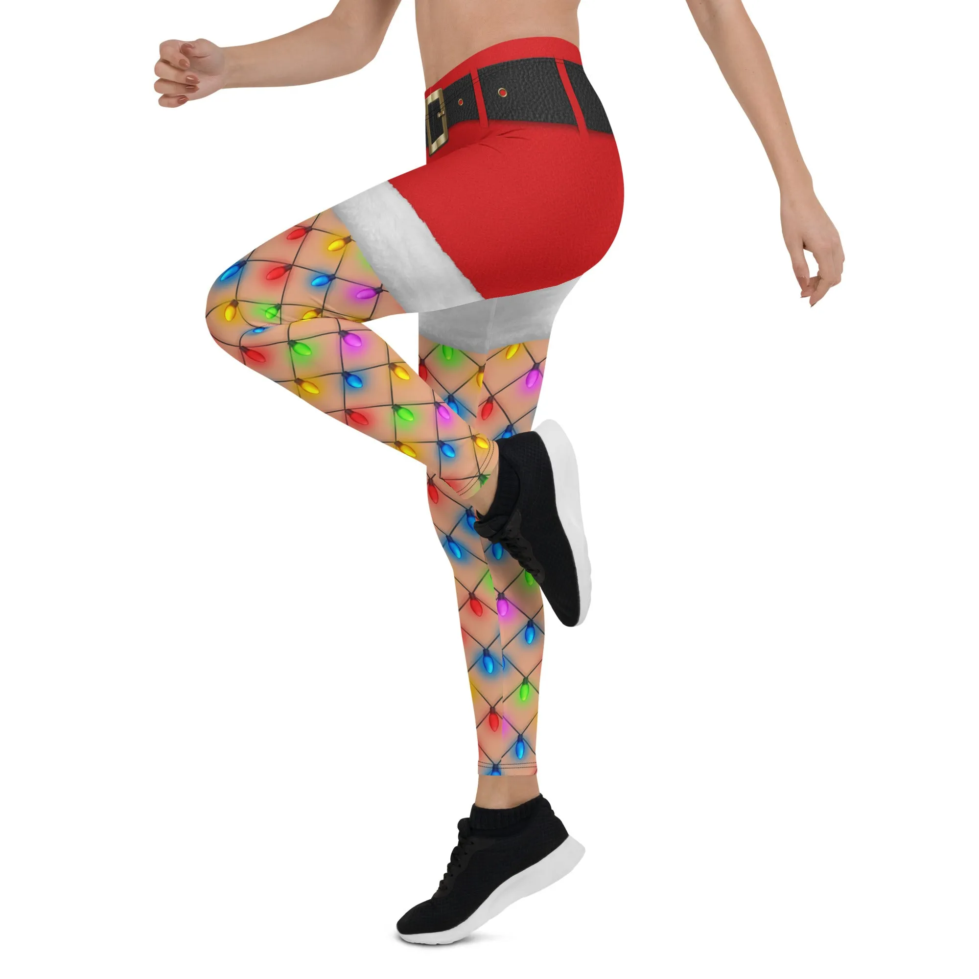 Christmas Lights Shorts Leggings