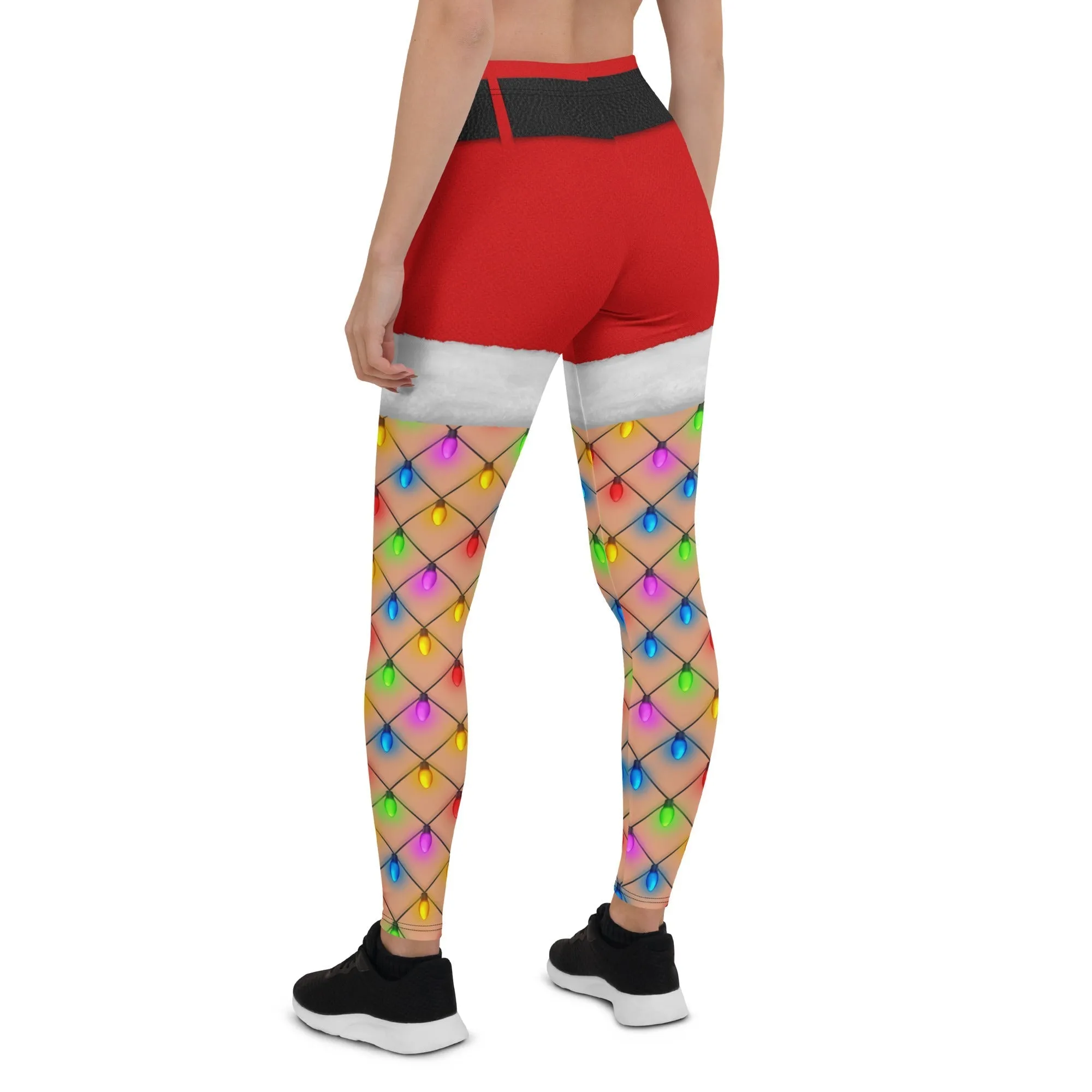 Christmas Lights Shorts Leggings