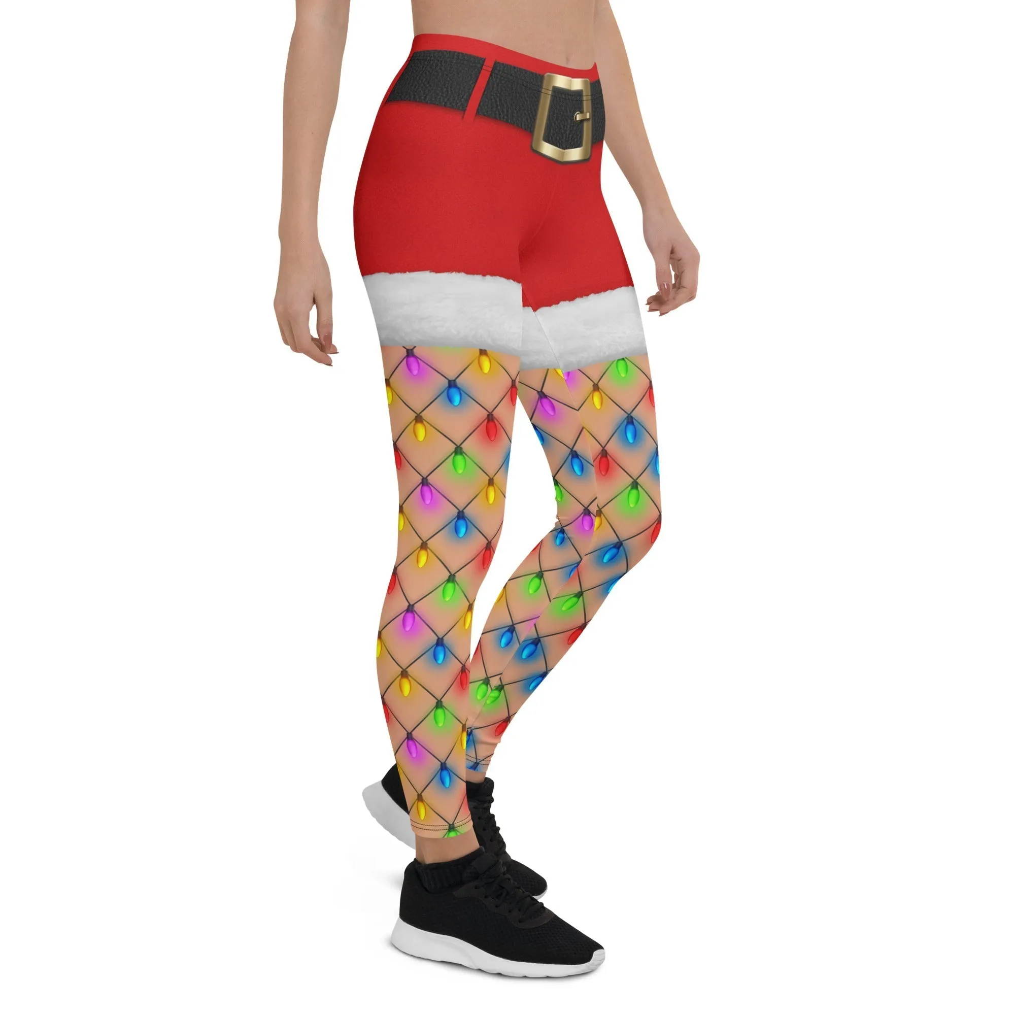 Christmas Lights Shorts Leggings