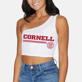 Cornell White One Shoulder Top