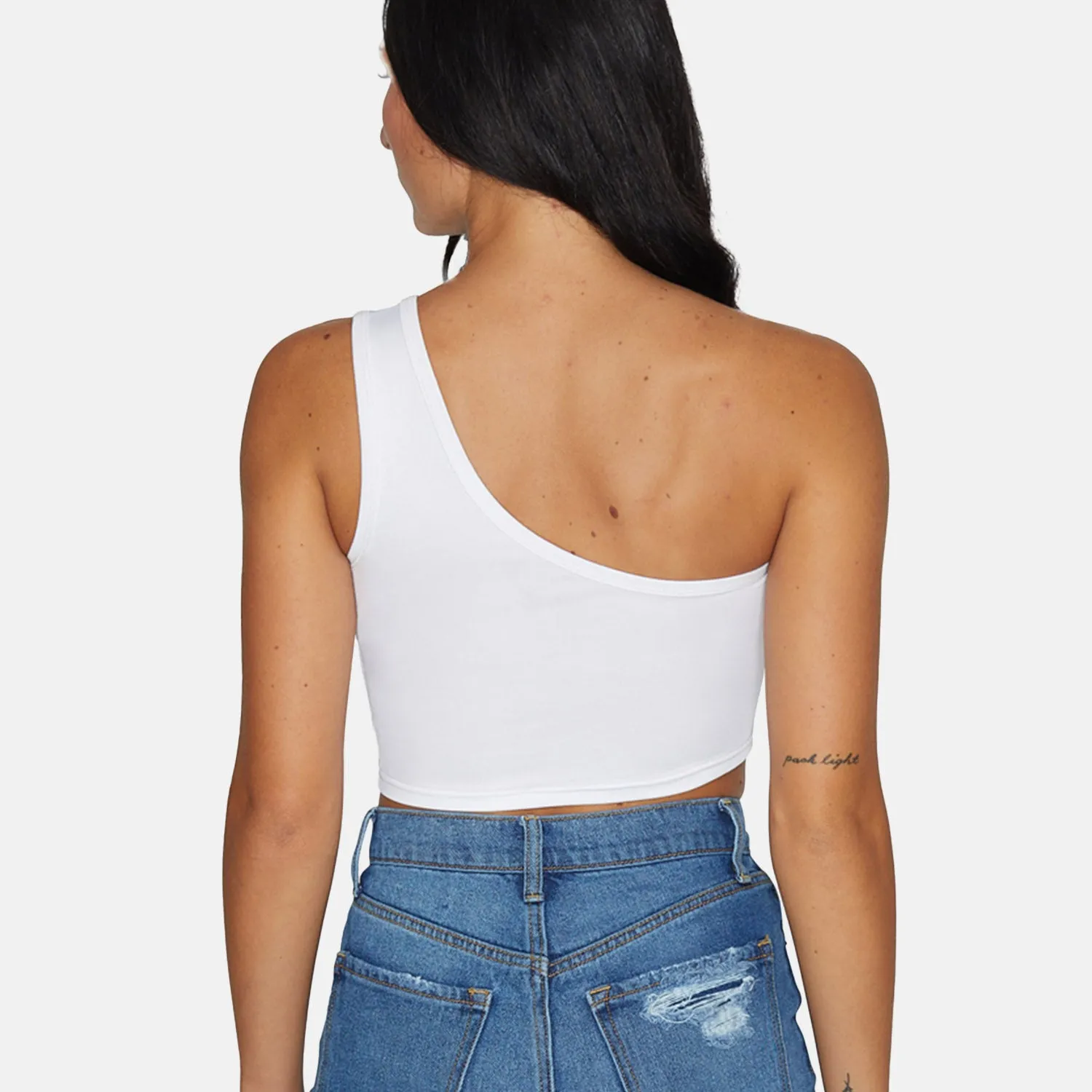 Cornell White One Shoulder Top