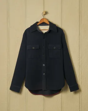 CPO Shirt Jacket in Navy Wool