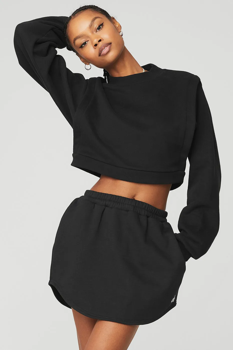 Cropped Fresh Coverup - Black