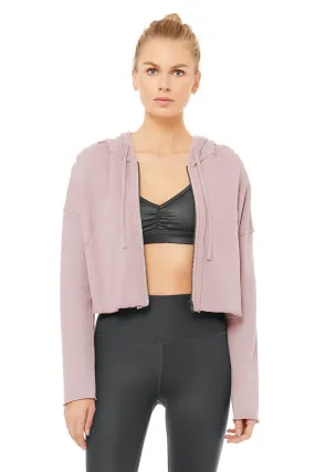 Cruiser Crop Jacket - Dusted Plum