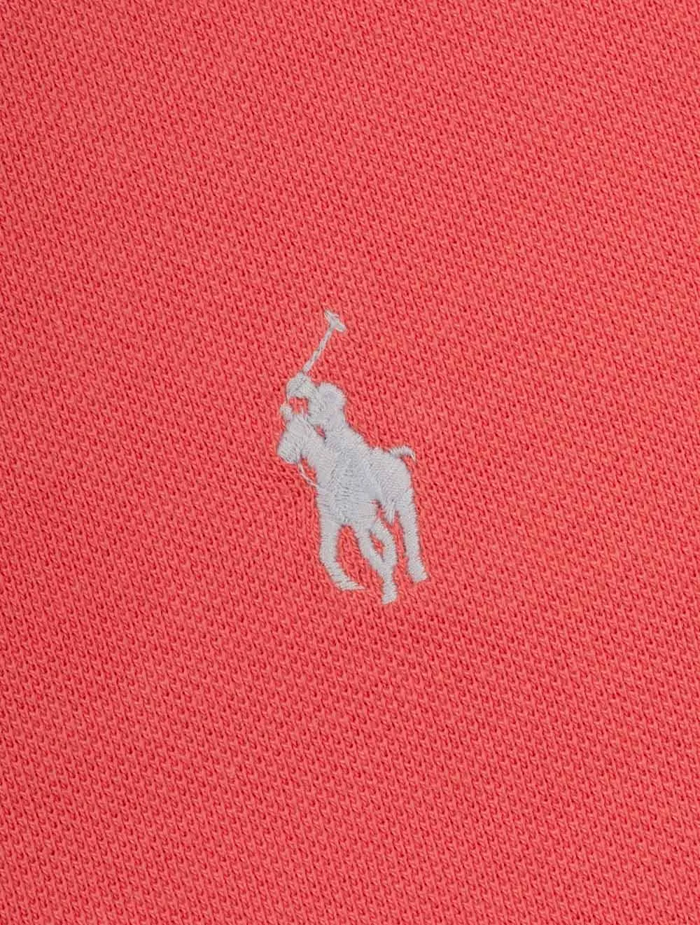 Custom Slim Fit Mesh Polo Shirt Red