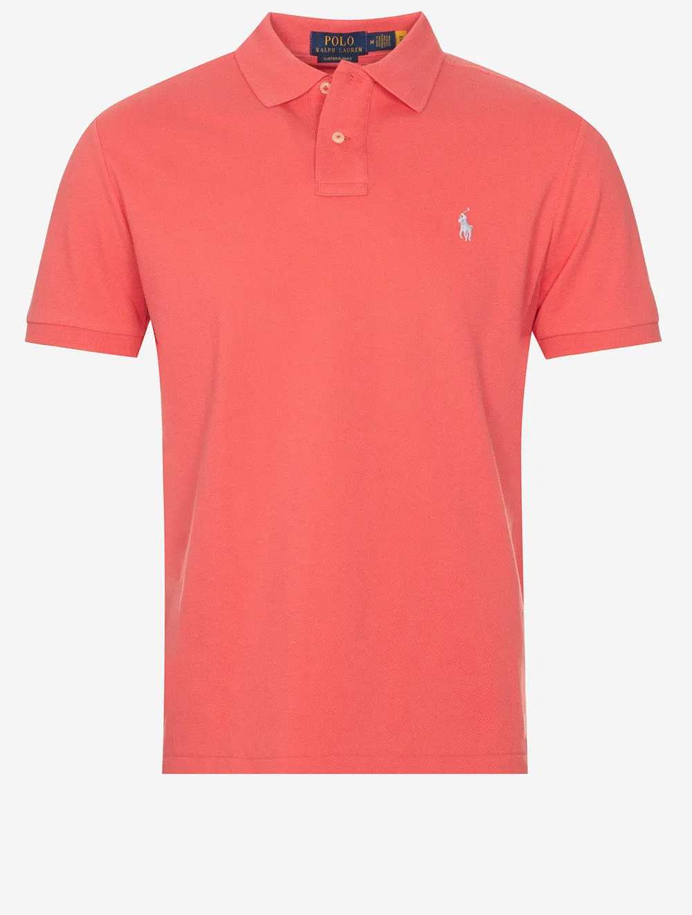 Custom Slim Fit Mesh Polo Shirt Red