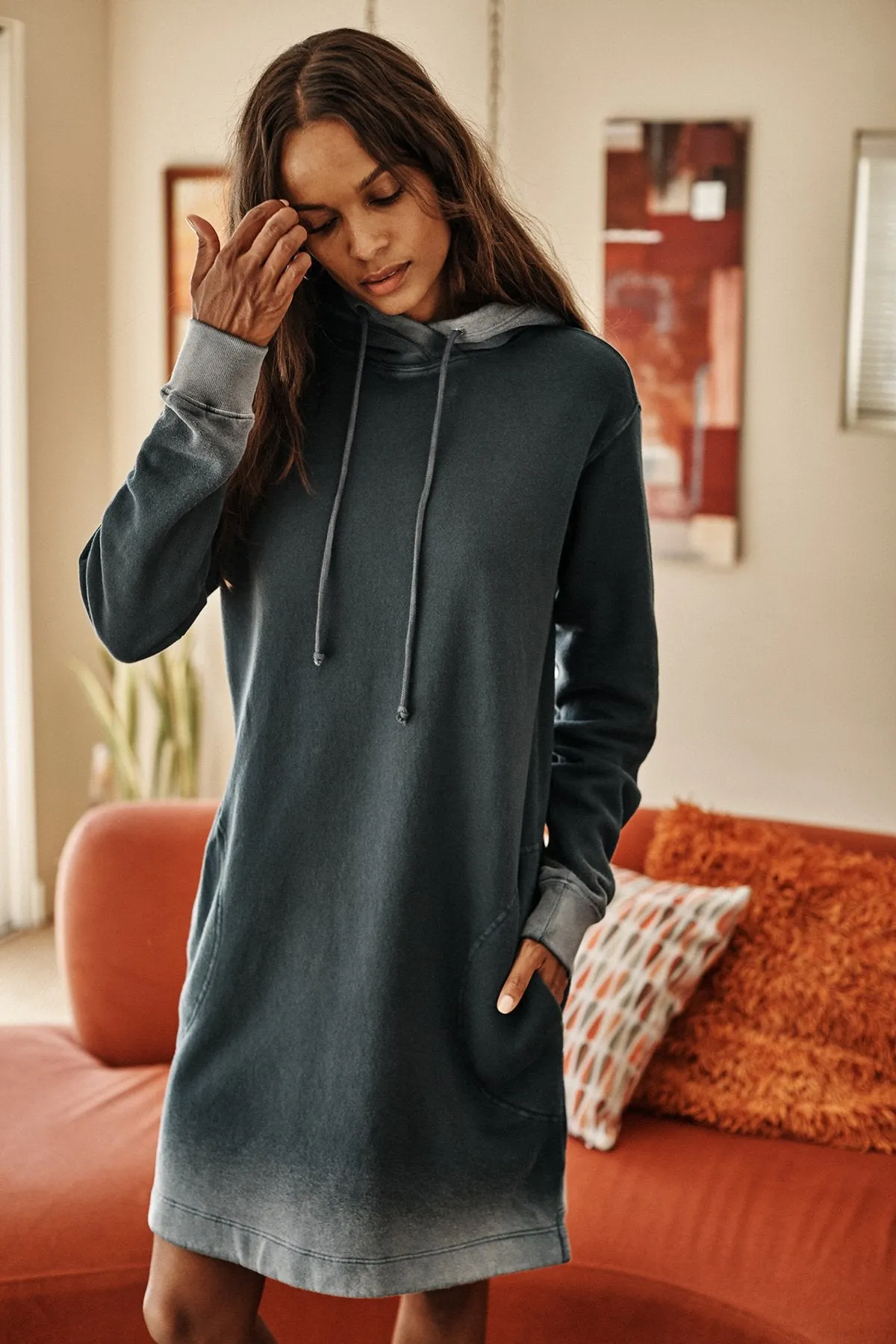 DEKOTA OMBRE HOODIE DRESS