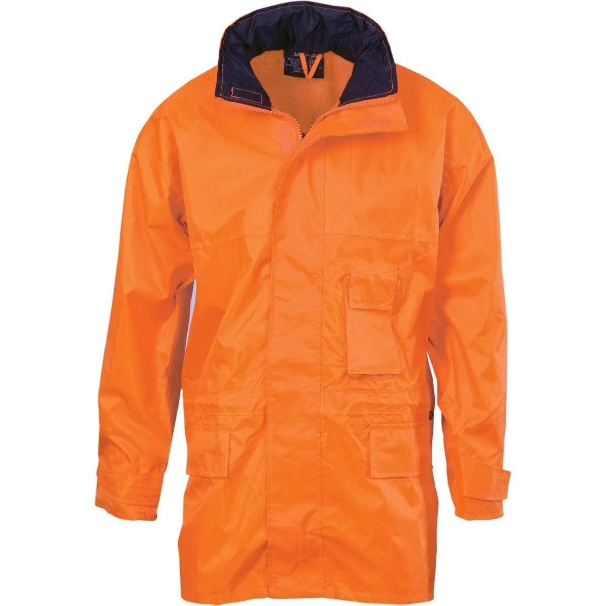 Dnc Workwear Hi-vis Breathable Rain Jacket - 3873