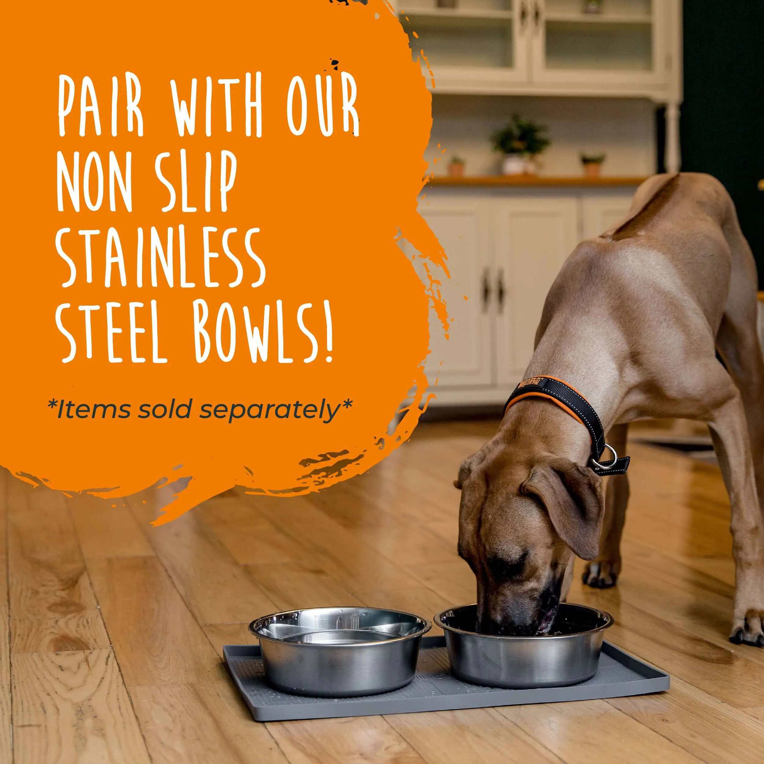 Dog Food Splash Mat - BPA-Free Non-Slip Feeding Solution