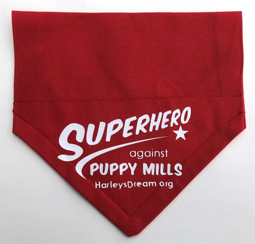 Doggie Collar Scarf (Cape-Style) - Superhero Against Puppy Mills