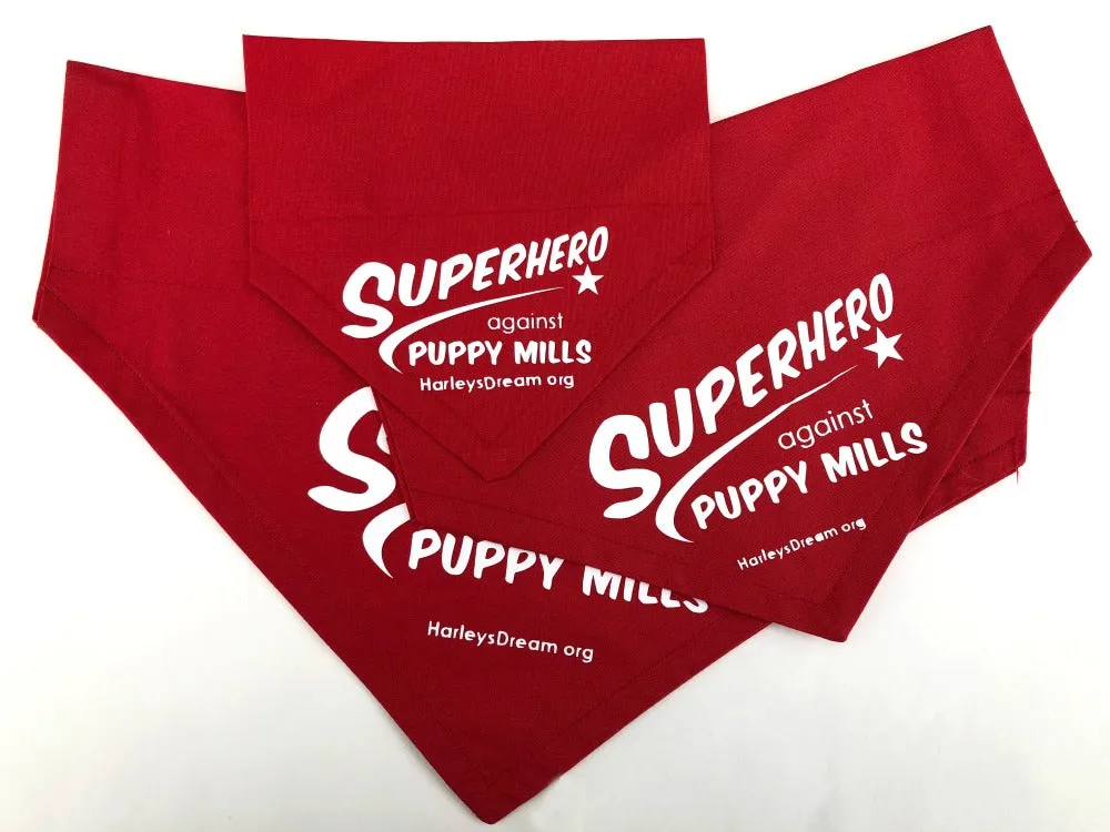 Doggie Collar Scarf (Cape-Style) - Superhero Against Puppy Mills